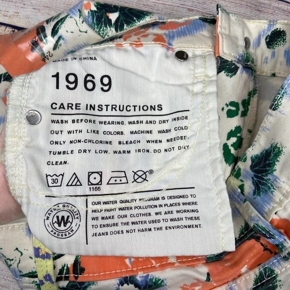 NWT Gap Large Floral Printed Legging Jeans Size 24 - Picture 5 of 6